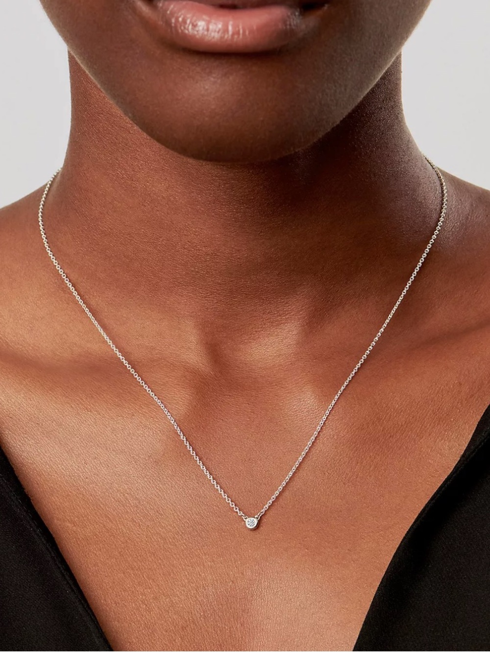 Tiffany & Co. Elsa Peretti Diamonds by the Yard Single Diamond Pendant